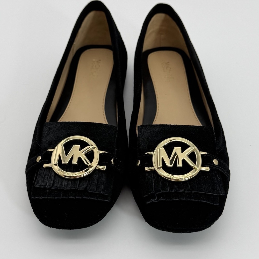 New with Box Michael Kors Women's Fulton Moccasin Black Nappa, Leather  Size 7.5